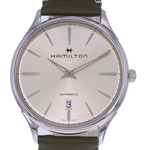 Montre d'occasion HAMILTON Jazzmaster Thin Line homme automatique bracelet cuir d'origine - vue D1