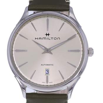Montre d'occasion HAMILTON Jazzmaster Thin Line homme automatique bracelet cuir d'origine