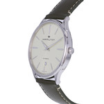 Montre d'occasion HAMILTON Jazzmaster Thin Line homme automatique bracelet cuir d'origine - vue D2