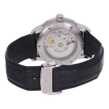 Montre d'occasion MAURICE LACROIX Masterpiece Phase de Lune homme automatique bracelet cuir d'origine