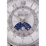 Montre d'occasion MAURICE LACROIX Masterpiece Phase de Lune homme automatique bracelet cuir d'origine - vue D1