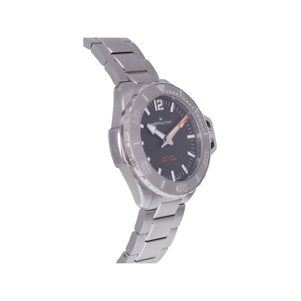 Montre d'occasion HAMILTON Khaki Navy Frogman homme automatique bracelet acier - vue 2