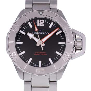 Montre d'occasion HAMILTON Khaki Navy Frogman homme automatique bracelet acier