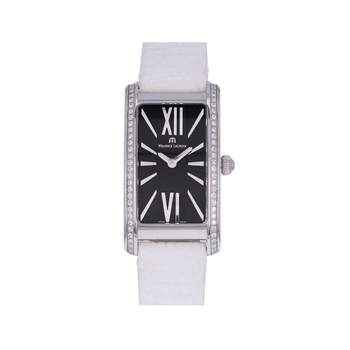 Tweedehands MAURICE LACROIX Fiaba-horloge voor dames, met diamanten, quartz, originele leren band