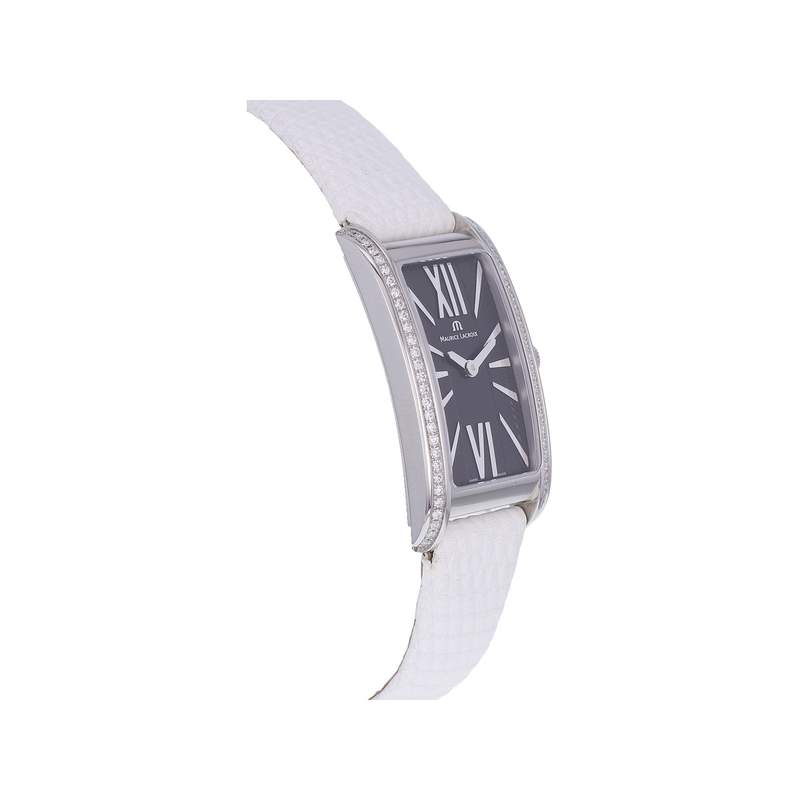 Montre d'occasion MAURICE LACROIX Fiaba Diamants femme quartz bracelet cuir d'origine - vue 2