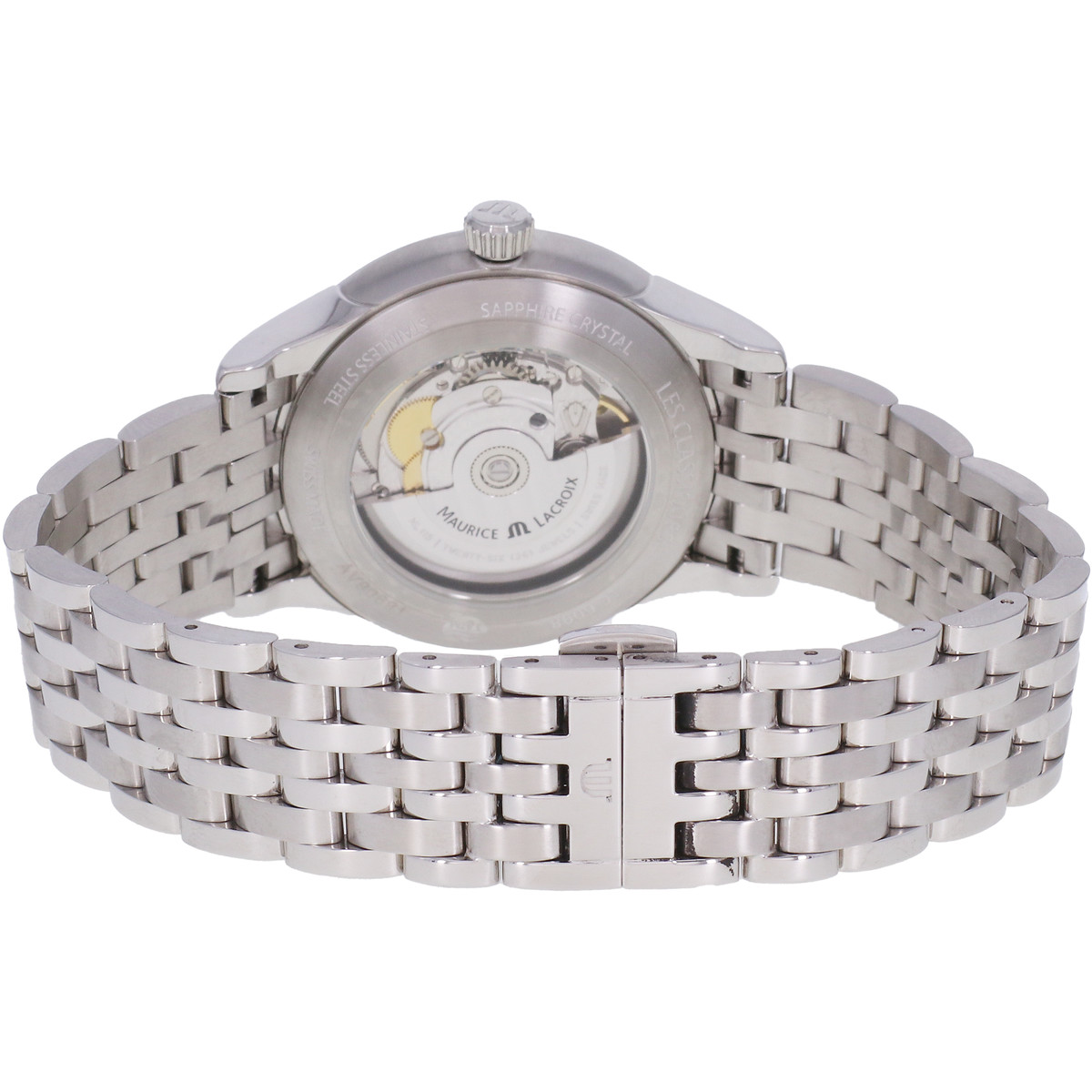 Montre d'occasion MAURICE LACROIX Classique Date homme automatique bracelet acier - vue 3