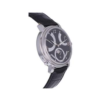Tweedehands MAURICE LACROIX Masterpiece Lune Rétrograde herenhorloge, mechanisch, met originele leren band