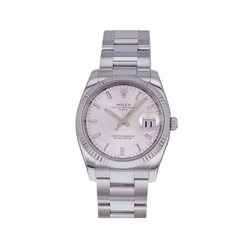 Montre d'occasion ROLEX Date mixte mouvement automatique certifié (cosc) bracelet acier