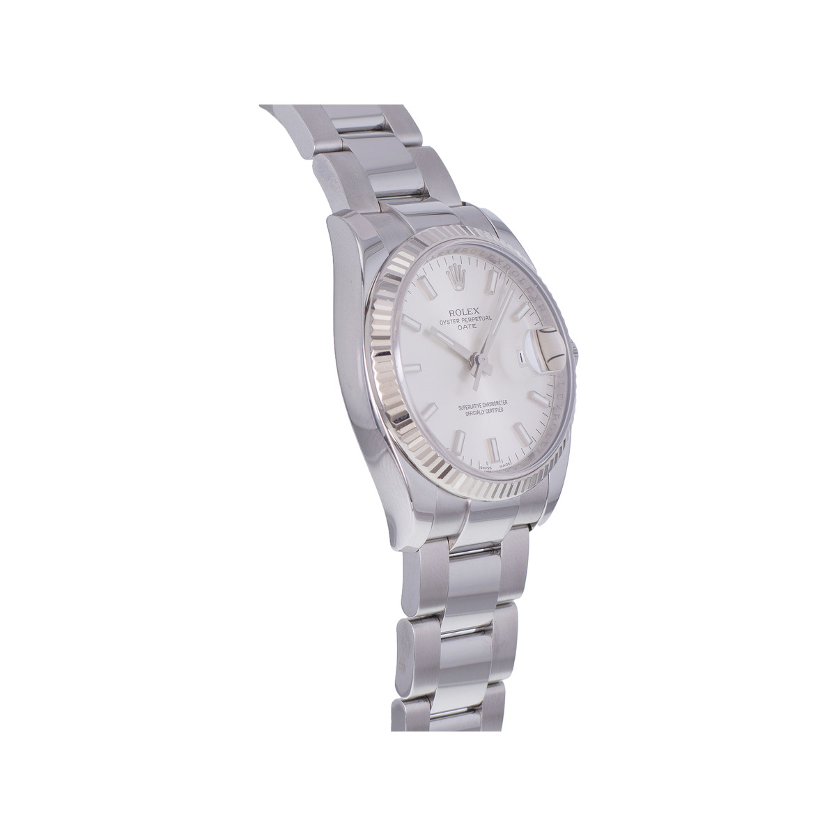 Montre d'occasion ROLEX Date mixte mouvement automatique certifié (cosc) bracelet acier - vue 2