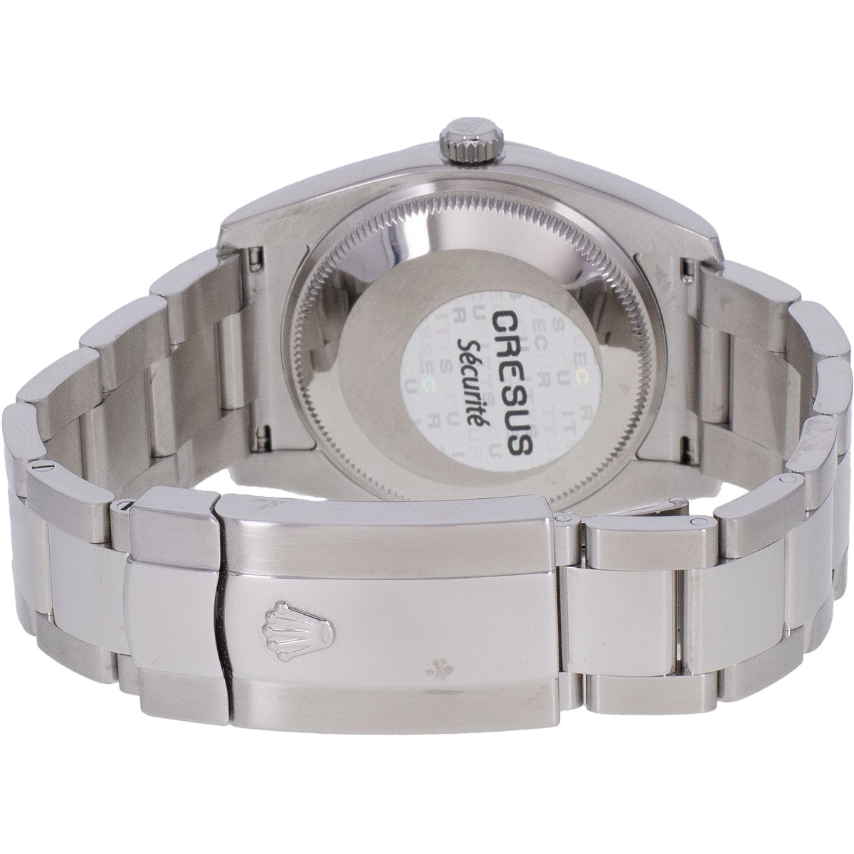 Montre d'occasion ROLEX Date mixte mouvement automatique certifié (cosc) bracelet acier - vue 3