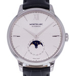 Montre d'occasion MONT BLANC Heritage Spirit Moonphase homme automatique bracelet cuir d'origine - vue D1