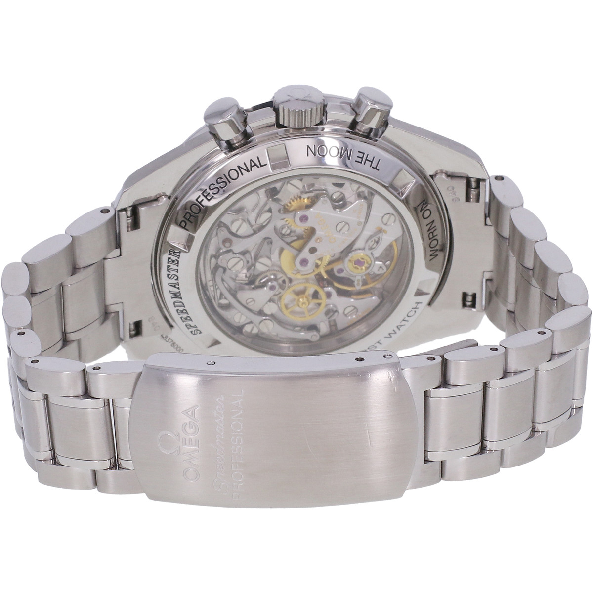 Montre d'occasion OMEGA Speedmaster Moonwatch homme mécanique bracelet acier - vue 3