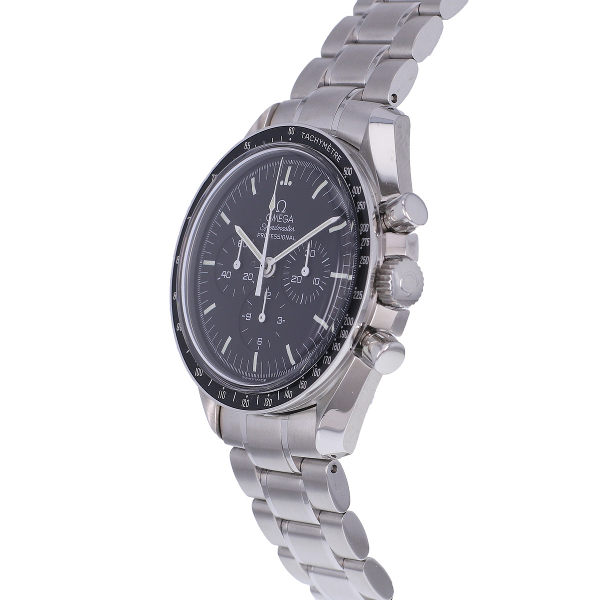 Montre d'occasion OMEGA Speedmaster Moonwatch homme mécanique bracelet acier - vue D2