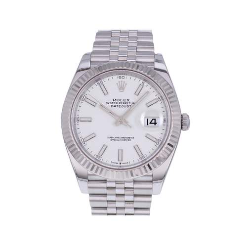 Montre d'occasion ROLEX DateJust 41 homme mouvement automatique certifié (cosc) bracelet acier