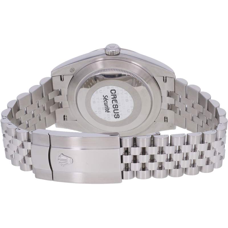 Montre d'occasion ROLEX DateJust 41 homme mouvement automatique certifié (cosc) bracelet acier - vue 3