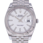 Montre d'occasion ROLEX DateJust 41 homme mouvement automatique certifié (cosc) bracelet acier - vue D1