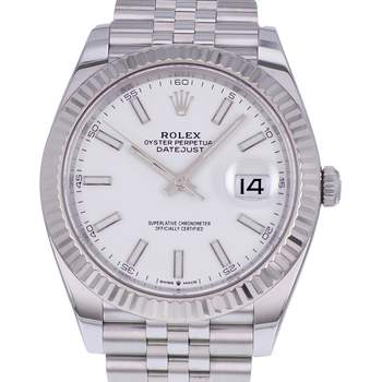 Montre d'occasion ROLEX DateJust 41 homme mouvement automatique certifié (cosc) bracelet acier