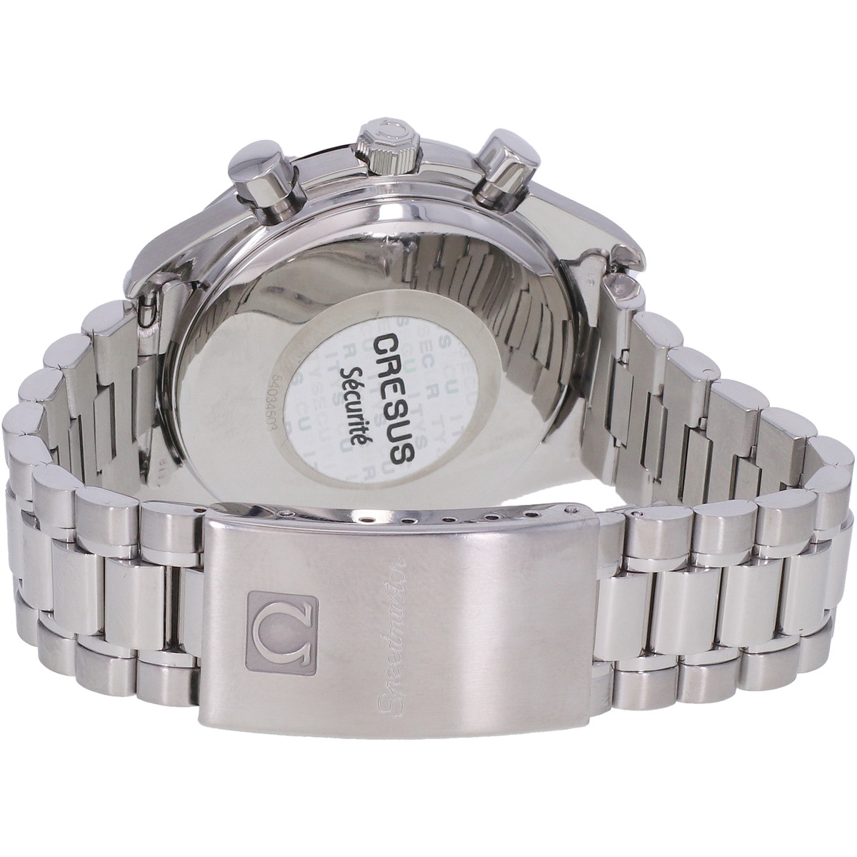 Montre d'occasion OMEGA Speedmaster Date 'Panda' homme automatique bracelet acier - vue 3