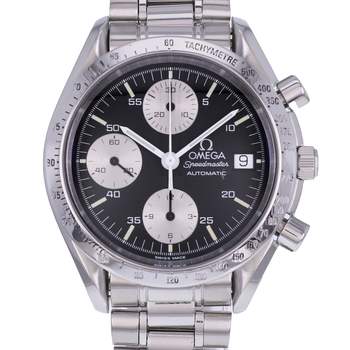 Montre d'occasion OMEGA Speedmaster Date 'Panda' homme automatique bracelet acier