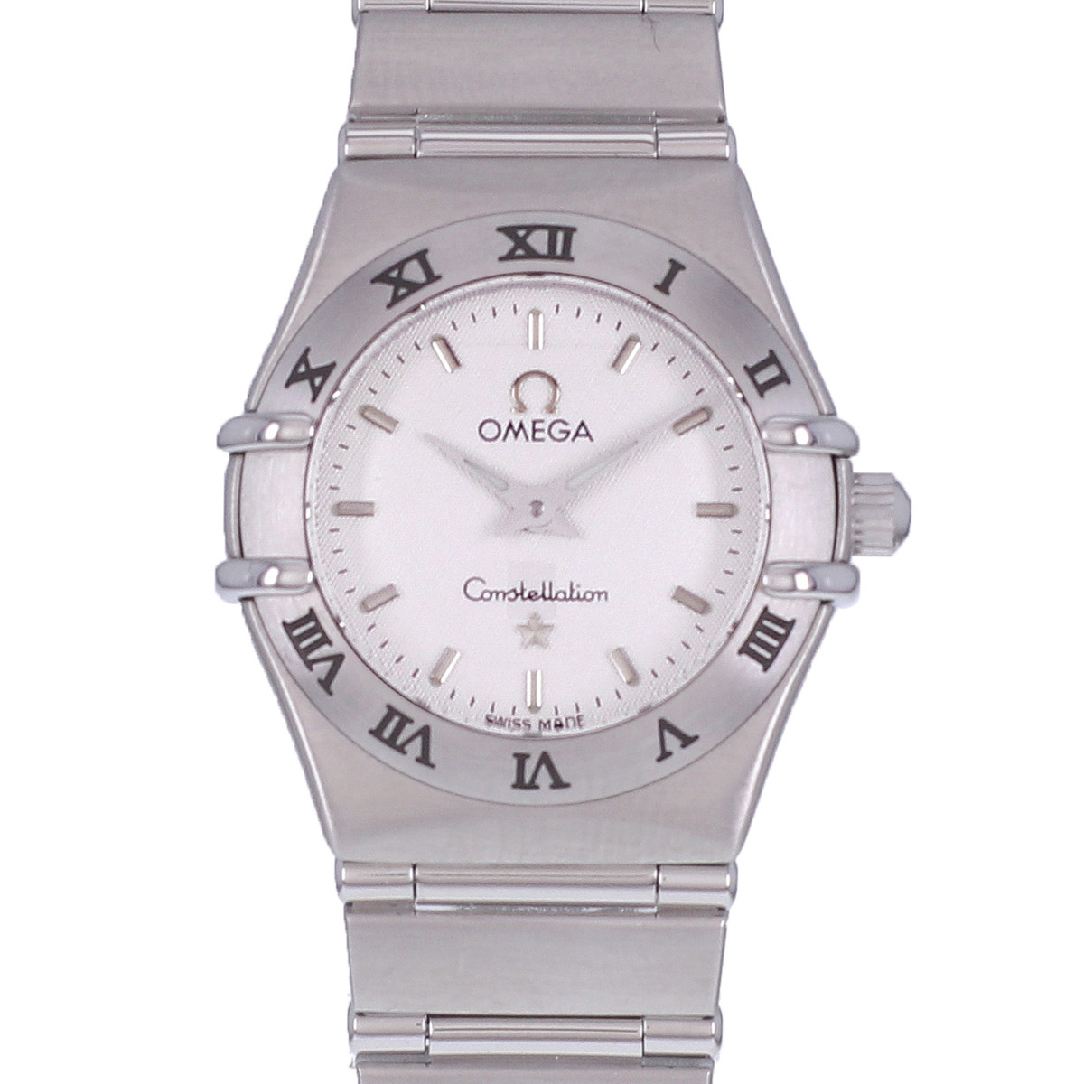 Montre d'occasion OMEGA Constellation femme quartz bracelet acier - vue D1