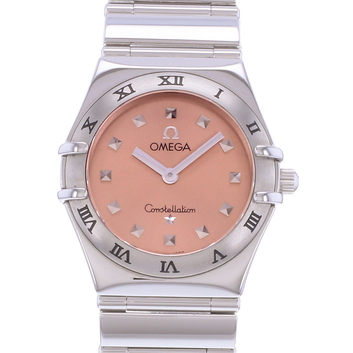 Montre d'occasion OMEGA Constellation femme quartz bracelet acier - vue D1