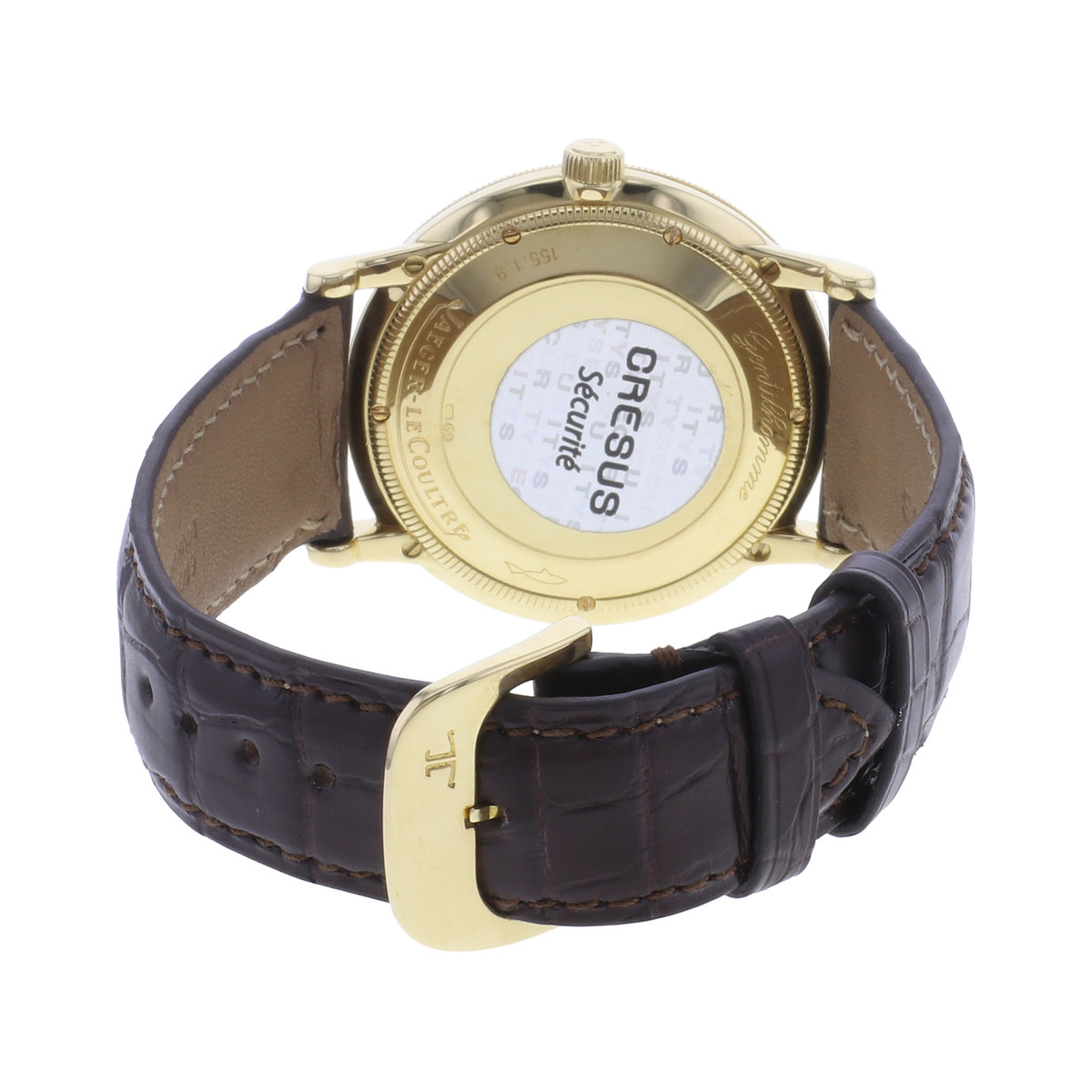 Montre d'occasion JAEGER LECOULTRE Gentilhomme homme automatique bracelet cuir cresus - vue 3