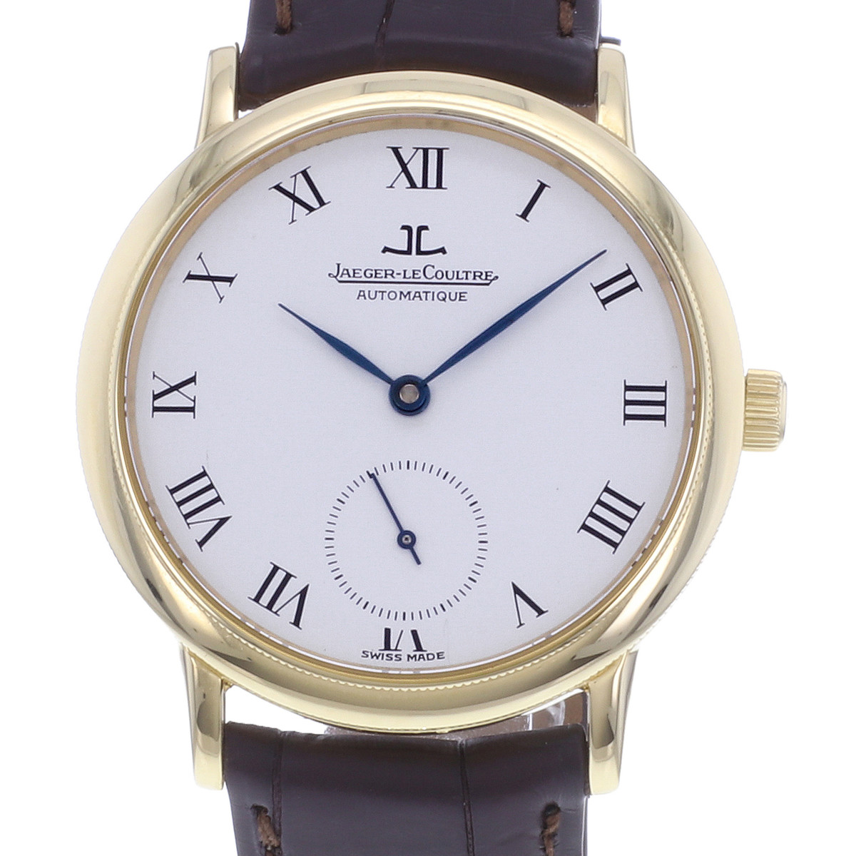 Montre d'occasion JAEGER LECOULTRE Gentilhomme homme automatique bracelet cuir cresus - vue D1