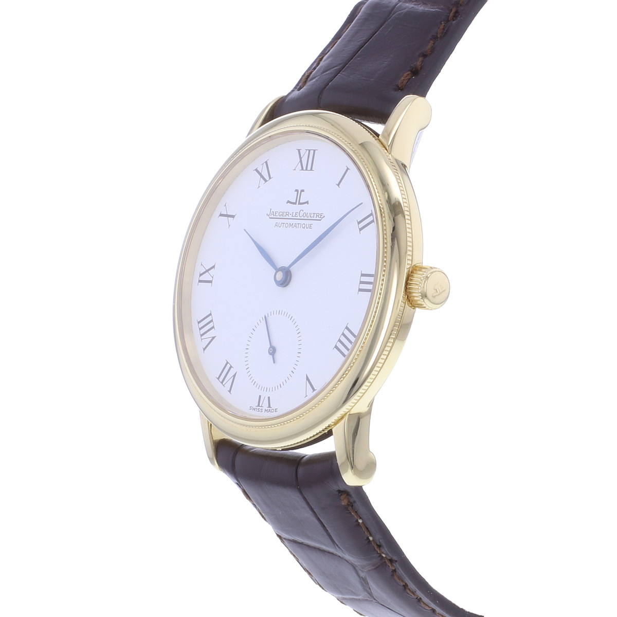 Montre d'occasion JAEGER LECOULTRE Gentilhomme homme automatique bracelet cuir cresus - vue D2