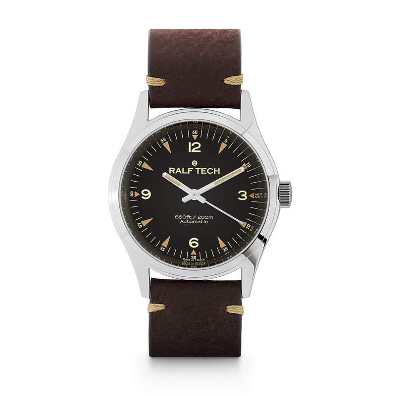 Montre d'occasion RALF TECH Académie Roadking homme automatique bracelet cuir d'origine - vue 1
