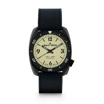 Montre d'occasion RALF TECH WRB Black Full Lume homme automatique bracelet caoutchouc