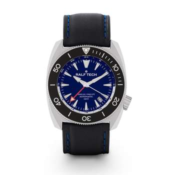 Tweedehands RALF TECH WRV 1977 Gmt Ocean herenhorloge, automatisch, met originele leren band