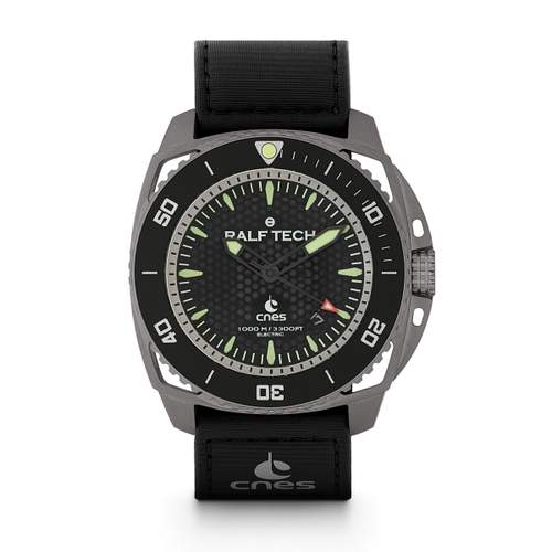 Pre-owned RALF TECH WRX Electric Space Millenium x CNES Men's Watch, Other, Textile Strap
