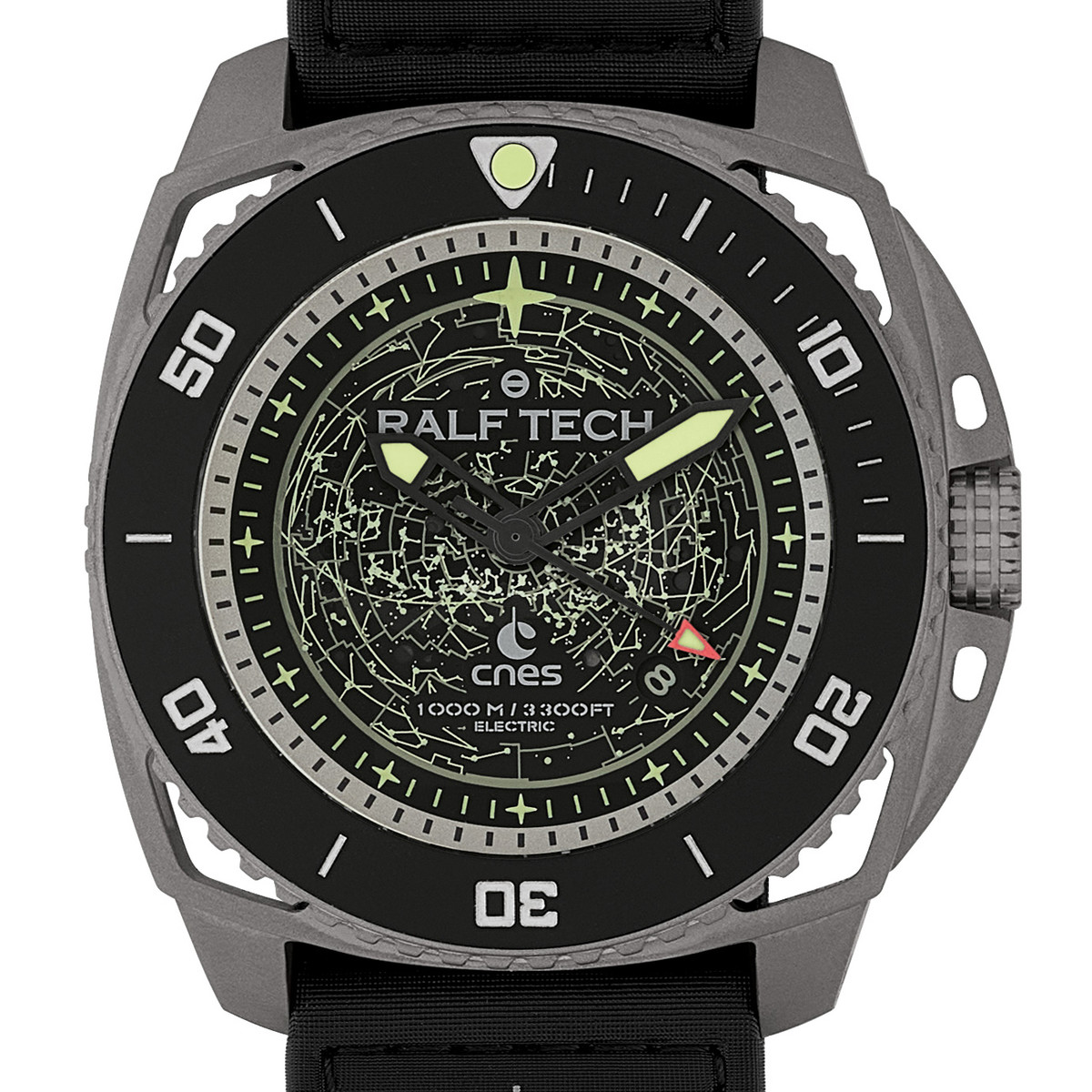 Montre d'occasion RALF TECH WRX Electric Galaxy Millenium homme quartz bracelet textile - vue D1