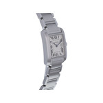 Montre d'occasion CARTIER Tank Française 25mm femme quartz bracelet acier - vue 2