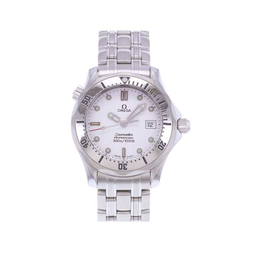 Montre d'occasion OMEGA Seamaster 300 Medium homme quartz bracelet acier