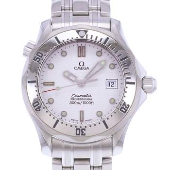 Montre d'occasion OMEGA Seamaster 300 Medium homme quartz bracelet acier