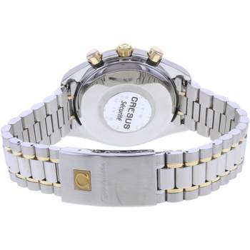 Montre d'occasion OMEGA Speedmaster Date homme automatique bracelet or jaune 750/000 et acier