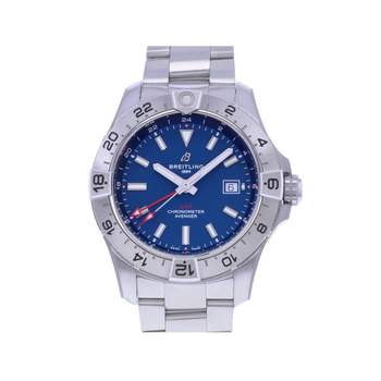 Montre d'occasion BREITLING Avenger Gmt homme mouvement automatique certifié (cosc) bracelet acier