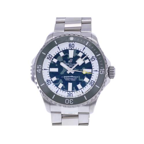 Tweedehands BREITLING SuperOcean Super Diver 46 herenhorloge met gecertificeerd automatisch uurwerk (COSC) en titanium armband