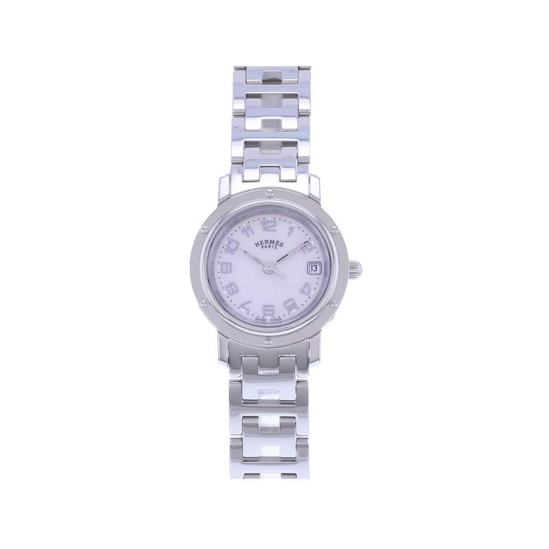 Montre d'occasion HERMES Clipper femme quartz bracelet acier - vue 1