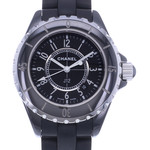 Montre d'occasion CHANEL J12 33 mm femme quartz bracelet caoutchouc - vue D1