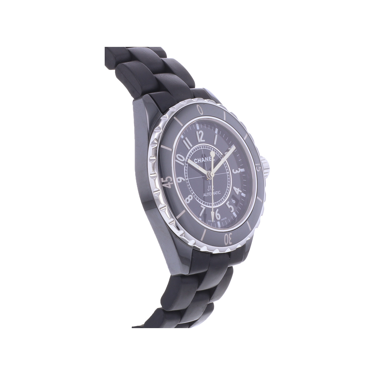Montre d'occasion CHANEL J12 38 mm femme automatique bracelet caoutchouc - vue 2
