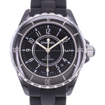 Montre d'occasion CHANEL J12 38 mm femme automatique bracelet caoutchouc - vue D1