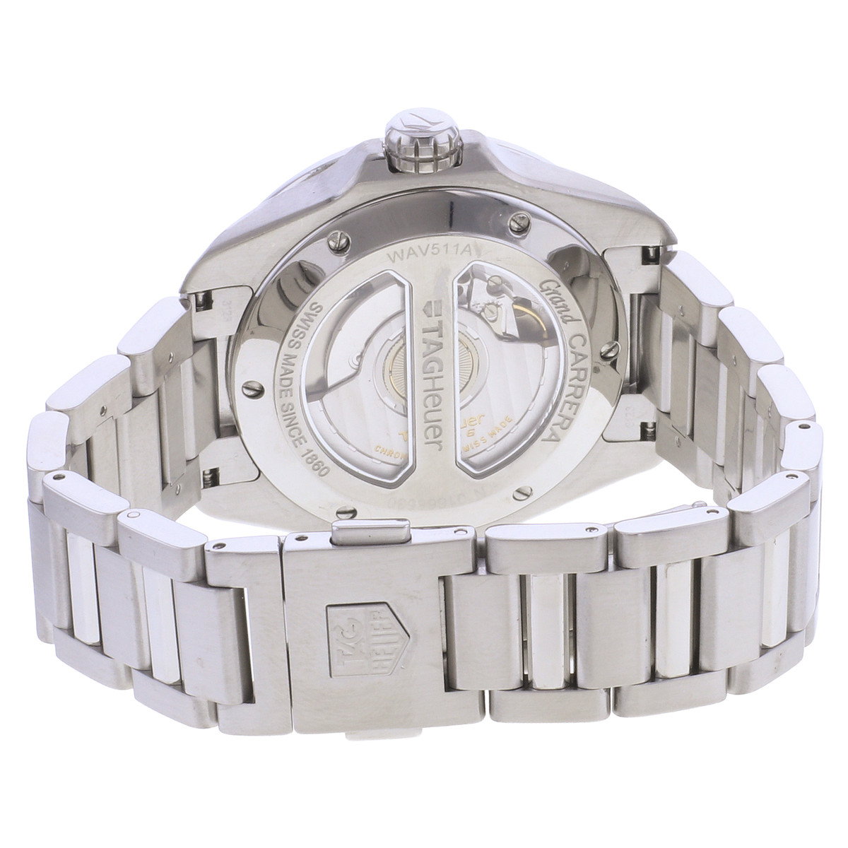 Montre d'occasion TAG HEUER Grand Carrera Calibre 6 homme automatique bracelet acier - vue 3