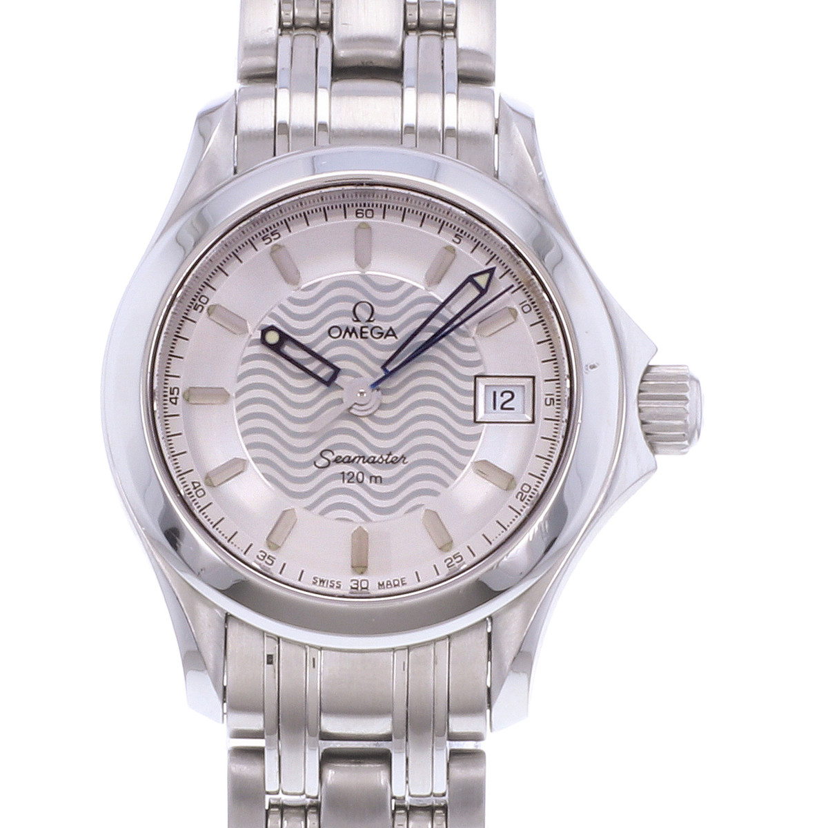 Montre d'occasion OMEGA Seamaster 120 27mm femme quartz bracelet acier - vue D1