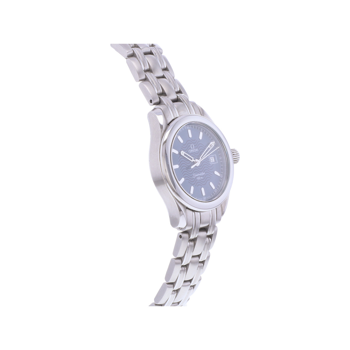 Montre d'occasion OMEGA Seamaster 120 29mm femme quartz bracelet acier - vue 2
