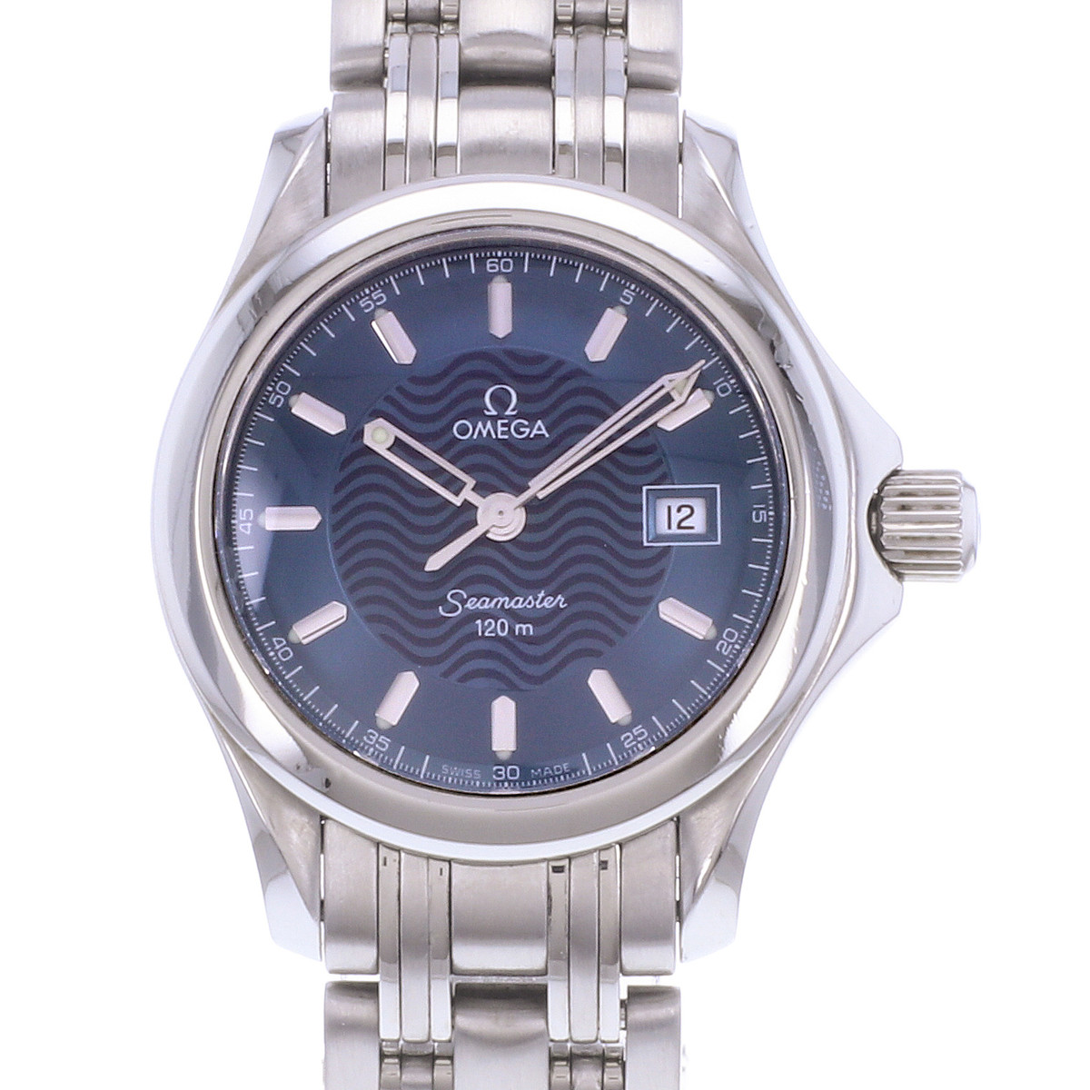 Montre d'occasion OMEGA Seamaster 120 29mm femme quartz bracelet acier - vue D1
