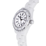 Montre d'occasion CHANEL J12 33 mm femme quartz bracelet céramique - vue D2