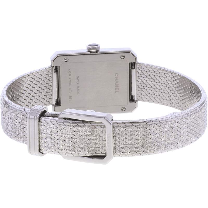 Montre d'occasion CHANEL Boy-Friend Petit Modèle femme quartz bracelet acier - vue 3