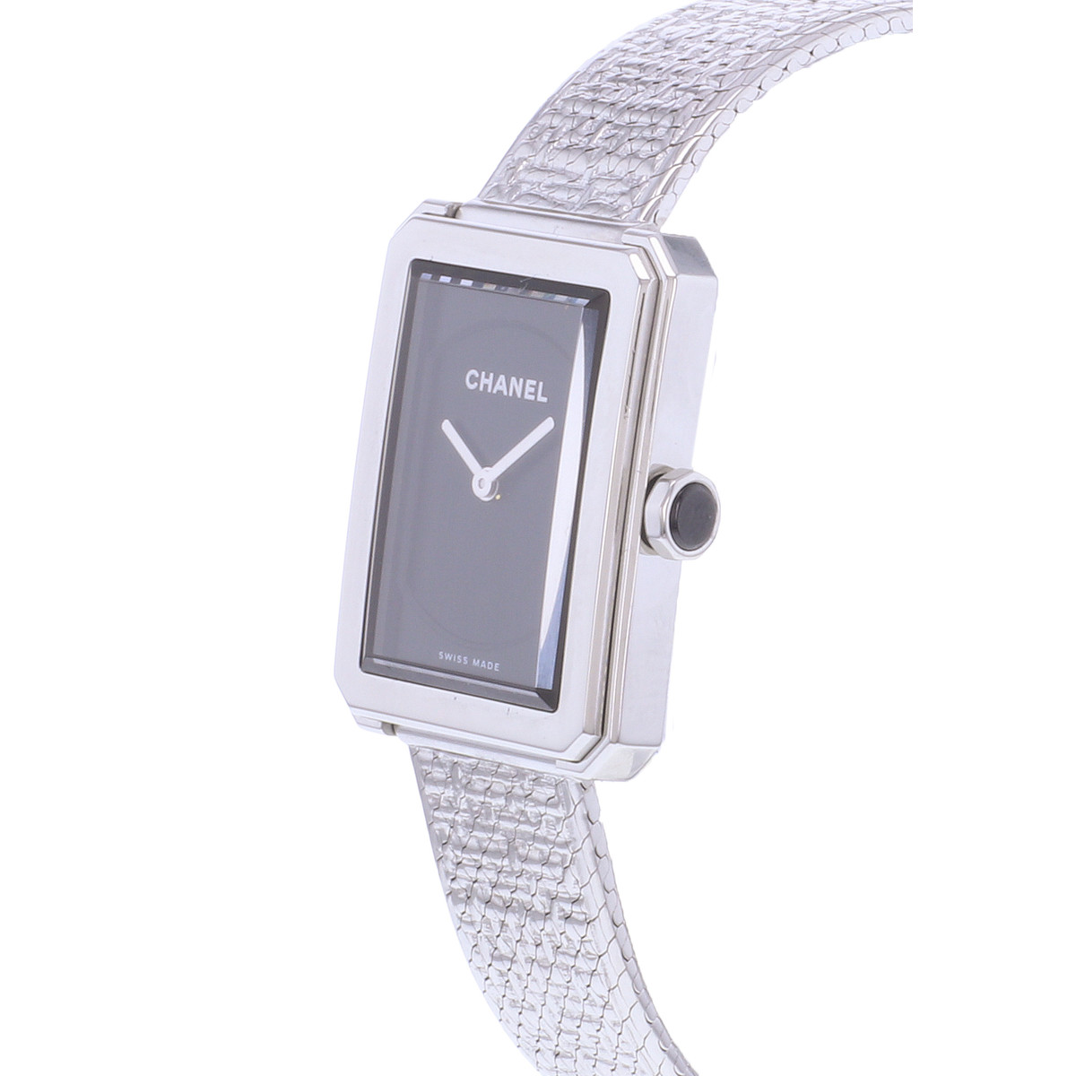 Montre d'occasion CHANEL Boy-Friend Petit Modèle femme quartz bracelet acier - vue D2